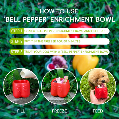 'Bell Pepper' Enrichment Bowl